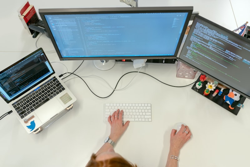 Code auf einem Bildschirm