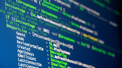 Programmcode auf einem Bildschirm